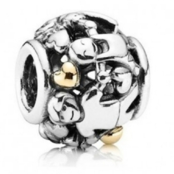 pandora charms family forever and open heart love 14k sterling silver - Picture 7 of 8